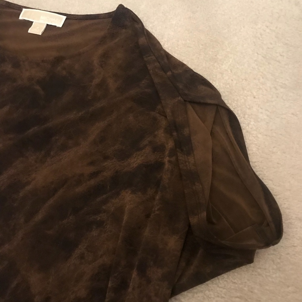 ➡️ Brown MK asymmetric mini dress - Picture 5 of 7
